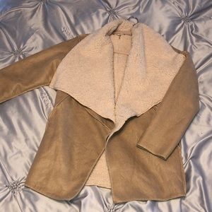 Gorgeous tan furry cardigan